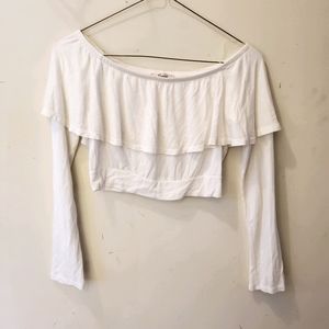 White crop top
